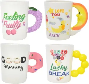 Lucky Break Coffee Tea Hot Drinks Mug Cup Xmas Gift Kitchen 3D Handle