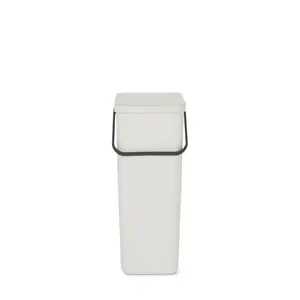 Brabantia Sort and Go 40 Litre Rubbish Bin Light Grey