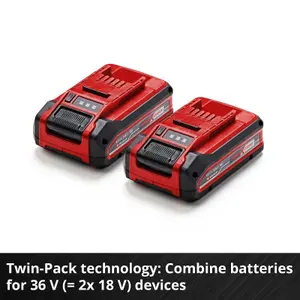 Einhell 2x 3.0Ah PLUS Battery Twinpack 18V PXC Batteries For All Power X-Change