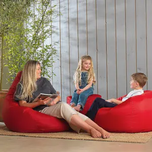 Veeva Teen Bean Bag Chair Red Childrens Bean Bags