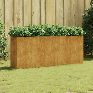 Berkfield Garden Raised Bed 200x40x80 cm Corten Steel