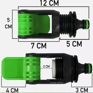 Universal Tap To Garden Hose Pipe Connector Mixer Kitchen Tap Adaptor Joiner Green