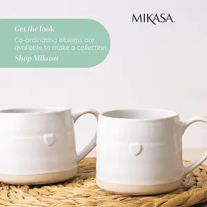 Mikasa Farmhouse Heart Set of 2 380ml Mugs