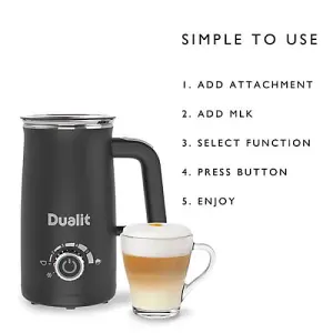 Dualit Hot Milk Frother Max Black