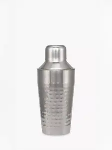 John Lewis Hammered Stainless Steel Cocktail Shaker, 300Ml