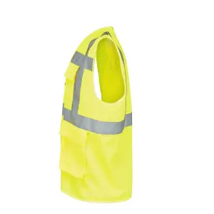 Site Ruckwood Yellow Hi-vis waistcoat, Large/X Large