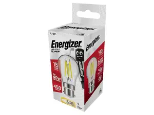 Energizer S12871 LED BC (B22) Golf Filament Non-Dimmable Bulb, Warm White 470 lm 4W ENGS12871