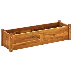 Berkfield Garden Raised Bed Acacia Wood 100x30x25 cm