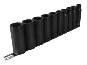 Teng 1/2in Drive 9126 Deep Impact Socket Set, 10 Piece