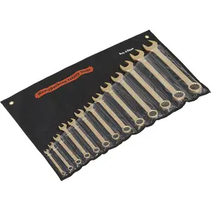 13-Piece Non-Sparking Beryllium Copper Spanner Set - 8-32mm for Professionals and DIY Enthusiasts