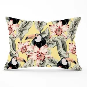 Toucans, Orchids And Palm Leaves Cushions 33cm x 48cm