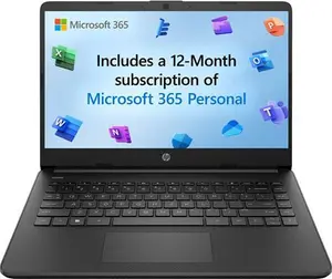 HP Stream 14S-Dq0034na 14in Celeron 4GB 128GB Laptop - Black