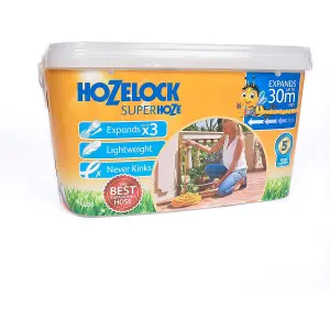 Hozelock Superhoze Expanding Hose Set Yellow/Grey (15m)