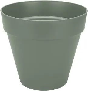 Elho Loft Urban Round 25cm Plastic Plant Pot in Pistachio Green