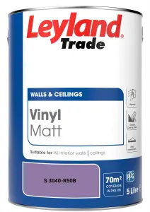 Leyland Trade Vinyl Matt Walls & Ceilings Emulsion Paint (S 3040-R50B) 5L