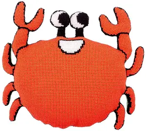 S/CUSHION CRAB - Cross Stitch Kit: Cushion: Eva Mouton: Crab - Vervaco