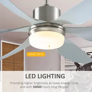 Reversible Ceiling Fan With Light