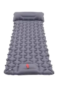 Camping Inflatable Sleeping Pad Waterproof Camping Mattress,Grey