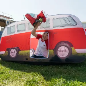 Volkswagen Red Camper van Pop up 3-man Tent