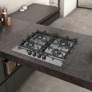 NEFF N70 T26DS49N0 58.2cm Gas Hob - Silver