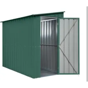 4 x 8 Pent Metal Garden Shed - Heritage Green (4ft x 8ft / 4' x 8' / 1.2m x 2.4m)