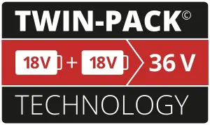 Einhell 2x 2.5Ah Battery Twinpack For All Power X-Change 18V PXC 2 Batteries