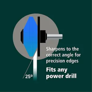 SPARES2GO Kindling Splitter Lump Mallet Hammer Blade Sharpener Drill Attachment Kit Log Wood Splitting Chisel Set (Large)