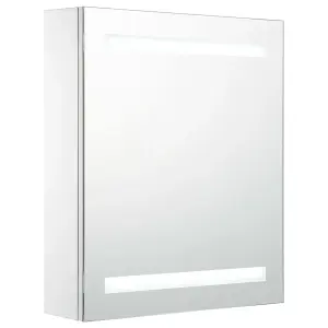 Berkfield LED Bathroom Mirror Cabinet 50x13.5x60 cm