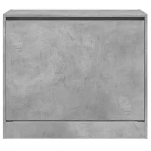 Berkfield Shoe Cabinet Concrete Grey 80x42x69 cm Engineered Wood