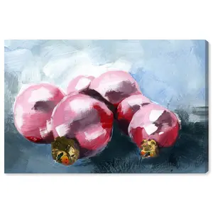 Pink Ornaments - Wrapped Canvas Print 76.2 cm H x 114.3 cm W x 3.8 cm D