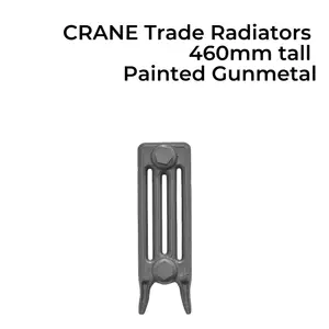 CRANE Trade Cast Iron Radiator 460mm tall - 13 Sections 810mm - Painted in a stock colour