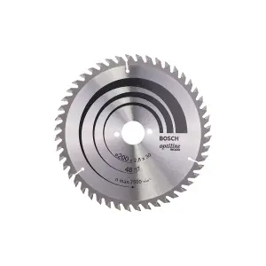 Bosch Professional Optiline Wood Circular Saw Blade - 200 x 30 x 2.8 mm, 48 Teeth