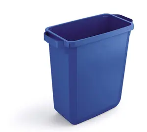 Durable DURABIN 60L Rectangular - Food Safe Waste Recycling Bin - Blue