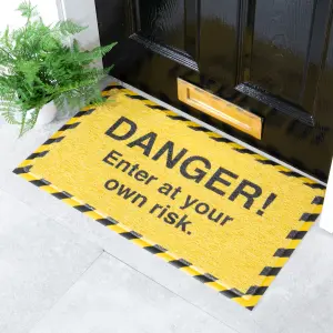 Danger Enter At Your Own Risk Doormat (70 x 40cm)