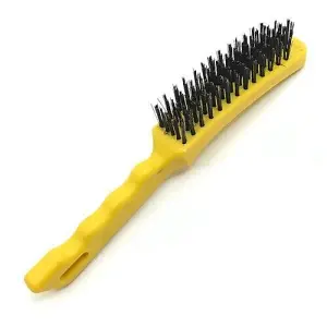 Heavy Duty Steel Wire Brush Long Handle Hand Tool Cleaning BBQ Bristles DIY