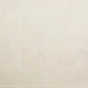 Elegance marble Cream Gloss Marble effect Ceramic Indoor Wall Tile, Pack of 7, (L)600mm (W)200mm