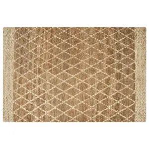 Jute Area Rug 200 x 300 cm Beige ZORAVA