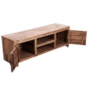 Berkfield TV Cabinet Solid Acacia Wood 120x35x40 cm