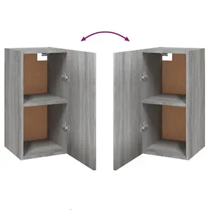 Berkfield TV Cabinets 2 pcs Grey Sonoma 30.5x30x60 cm Engineered Wood