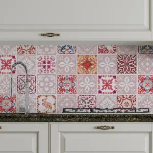 Walplus Malta Mediterranean Combo Tile Stickers