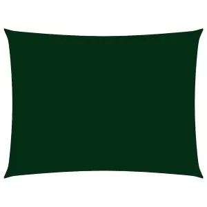 Berkfield Sunshade Sail Oxford Fabric Rectangular 2.5x4.5 m Dark Green