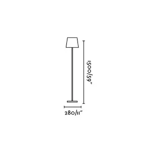 Luminosa Toc Outdoor LED White Floor Lamp 4,5W 3000K IP54