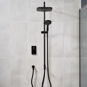 Triton ENVi® DuElec® Matt Black Thermostatic Electric Shower, 10.5kW