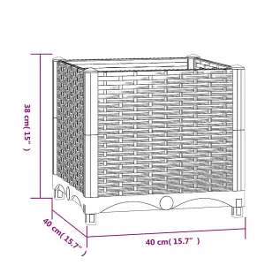 Berkfield Raised Bed 40x40x38 cm Polypropylene