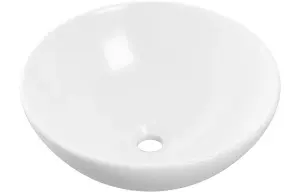 Aquarius V-Series 5 Round 0TH Vessel Wash Bowl 410mm White