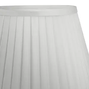 Kaat Polyester Blend Empire Lamp Shade ( Screw On ) Ivory / 23cm H x 35cm W x 35cm D