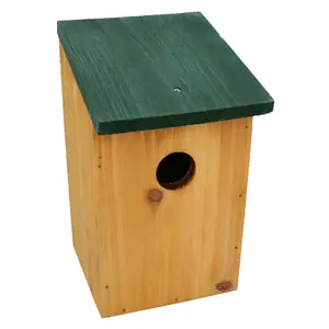 2 x Wild Bird Nesting Nest Box Hotel Wooden Fully Treated With 30mm Diameter Hole