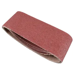 Belt Power Finger File Sander Abrasive Sanding Belts 410mm x 65mm 80 Grit 20 PK