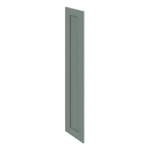 GoodHome Alpinia Matt green wood effect Shaker Tall larder Cabinet door (W)300mm (H)1467mm (T)18mm