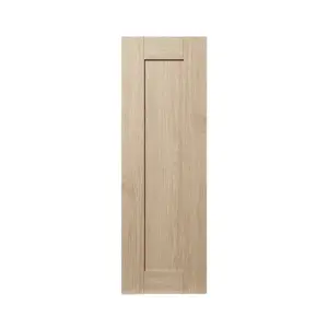 GoodHome Alpinia Matt light oak effect Shaker Tall wall Cabinet door (W)300mm (H)895mm (T)18mm